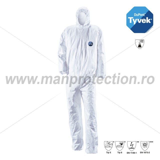 Combinezon de protectie chimica TyvekClassic Xpert, art.B896 ( 4080X )