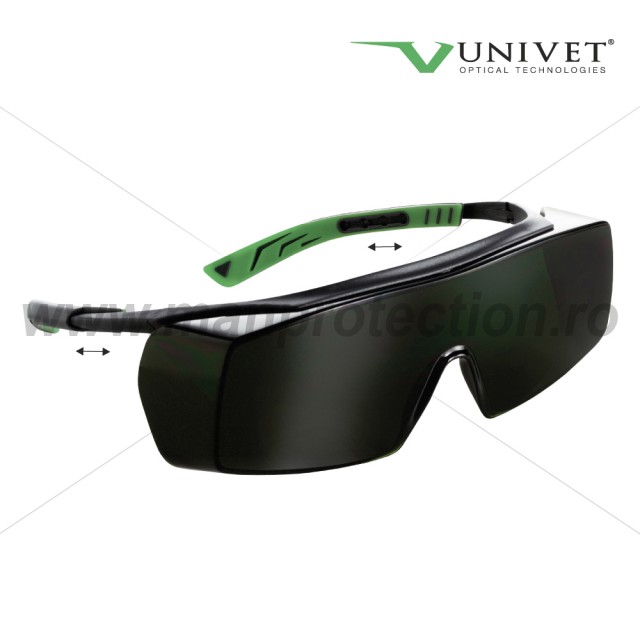 Ochelari de protectie lentila policarbonat verde 5x7, art.D964 ( 8105 )
