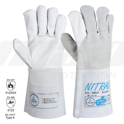 MANUSI DE PROTECTIE PENTRU SUDURA CATEGORIA II KOMBI, ART. C313 ( 1803 )